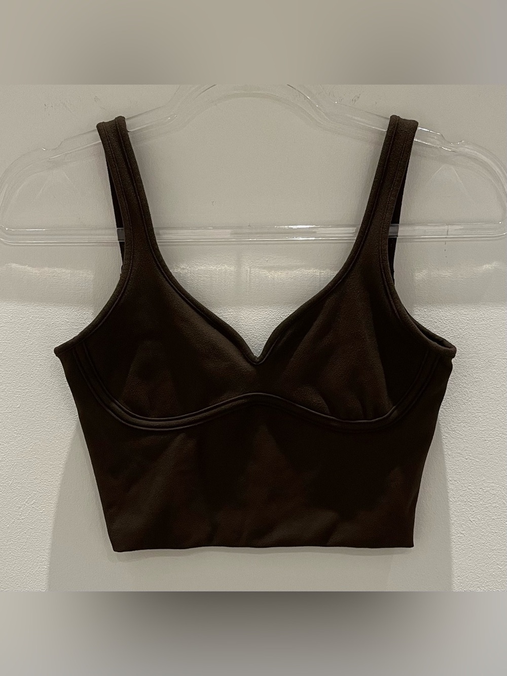 Joah Brown Contour Crop Tank in Suede Umber - Picture 2 of 8